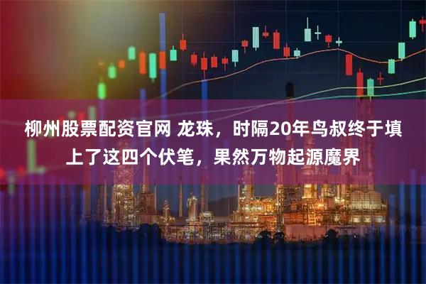 柳州股票配资官网 龙珠，时隔20年鸟叔终于填上了这四个伏笔，果然万物起源魔界